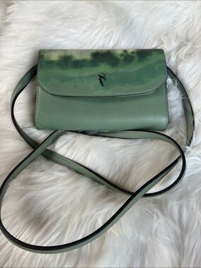 Jennifer‎ Lopez JLO Green Faux Leather Crossbody Purse Handbag Kohl’s
